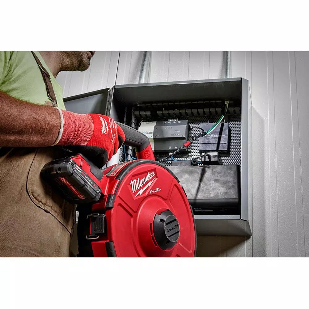 Milwaukee M18 FUEL ANGLER 100 ft. Non-Conductive Polyester Pulling Fish Tape Drum