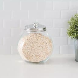 Unbranded 67.5 oz. Classic Glass Candy Jar with Stainless Steel Lid thumbnail 1