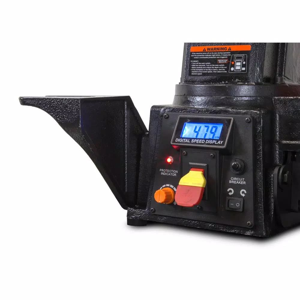 WEN Variable Speed Multi-Directional Cast Iron Wood Lathe with 16 in. Bowl-Turning Back Plate