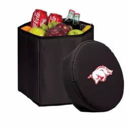Picnic Time Arkansas Razorbacks 12 Qt. Bongo Collapsible Soft-Side Cooler - Black thumbnail 1