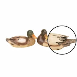 LITTON LANE Amazing Animals Rustic Polystone Decoy Duck Sculptures, Set of 2 thumbnail 3
