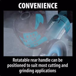 Makita 7 in. Angle Grinder, 15 Amp, Soft Start, 8000 rpm thumbnail 7