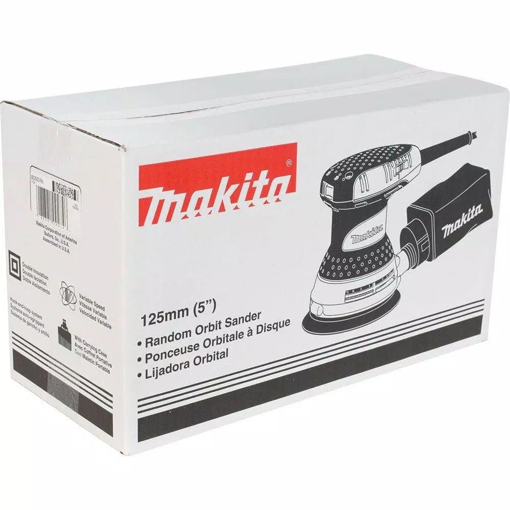 Makita BO5031K 5 in. Corded Random Orbital Sander with Variable Speed and Tool Case