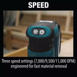 Makita 18V LXT Cordless 5 in. Random Orbit Sander, Tool-Only (XOB01Z) thumbnail 9