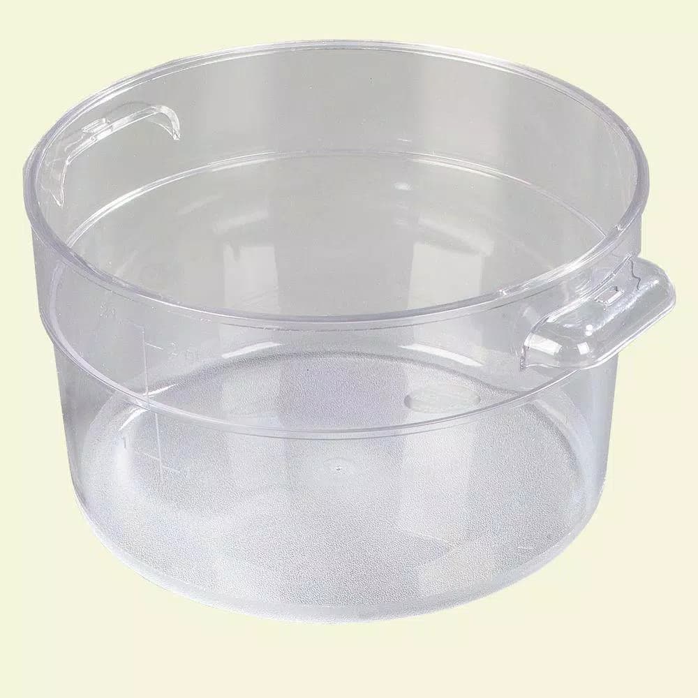 Carlisle StorPlus 2 Qt. Clear Polycarbonate Round Food Storage Containers, Case of 12