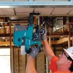 Makita 18V LXT Brushless Angle Grinder, SDS-Plus Rotary Hammer & 2 Gal. Vacuum Starter Kit thumbnail 12