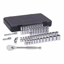 GEARWRENCH 49-Piece 1/2 in. Drive 12-Point Ratchet and Socket Set, SAE and Metric thumbnail 1