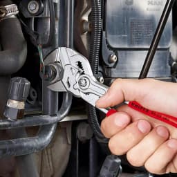 Knipex 3-Piece Forged Steel Nickel Plated Pliers Wrench Set thumbnail 3