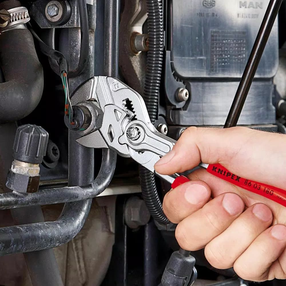 Knipex 3-Piece Forged Steel Nickel Plated Pliers Wrench Set