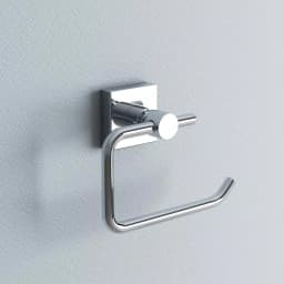 No Drilling Required Hukk Single Post Toilet Paper Holder, Modern Chrome Zinc Design, No-Drill Mounting thumbnail 2