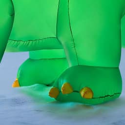 Airblown 5.7 ft. Inflatable Holiday Stegosaurus with Santa Hat and Scarf - Lighted Christmas Inflatable thumbnail 5