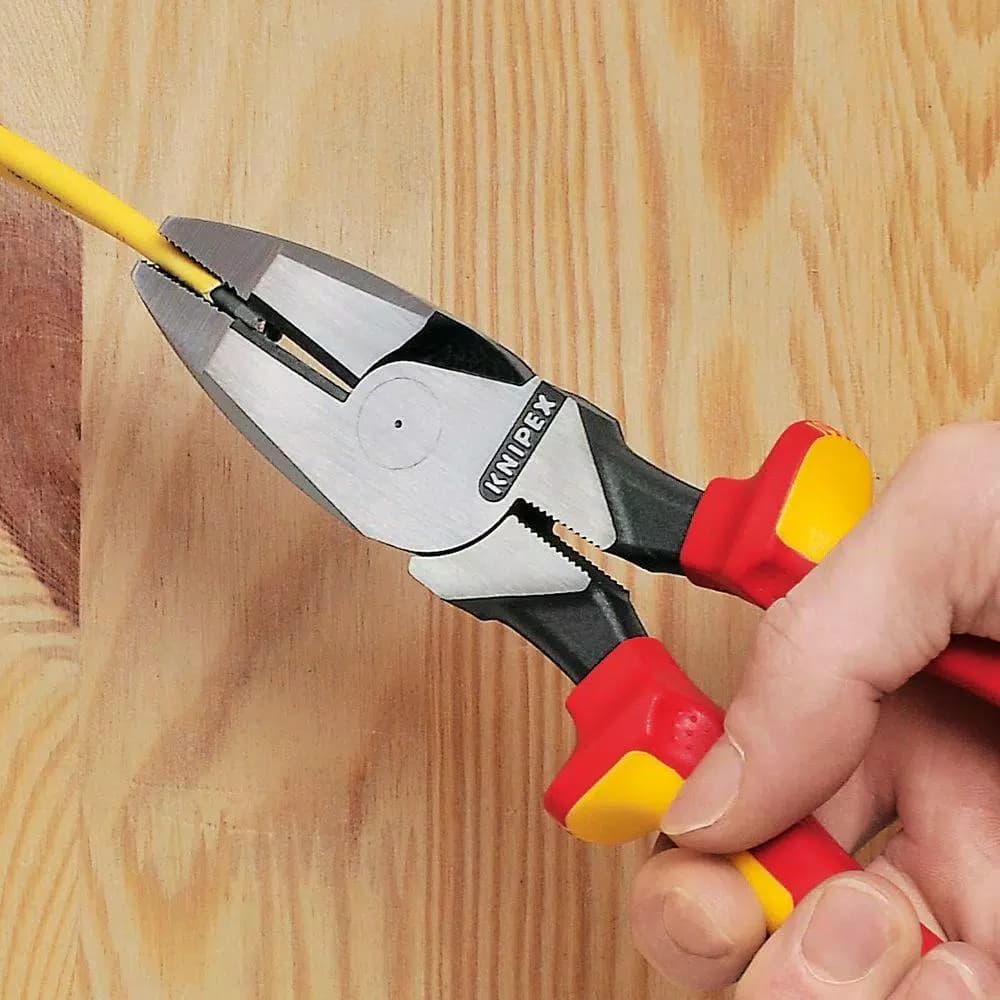 Knipex 9-1/4 in. High Leverage Insulated Lineman Pliers, 1,000 V