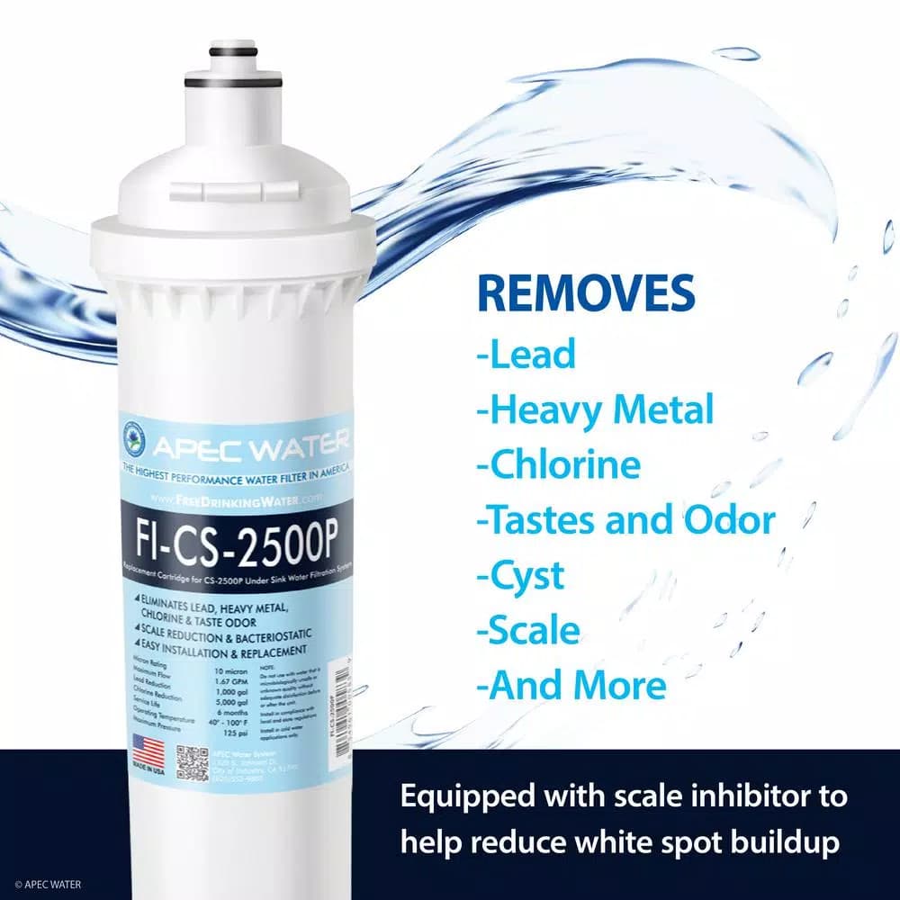 APEC Water Systems CS-Series 5,000 Gal. Replacement Filter for CS-2500P Under-Counter System