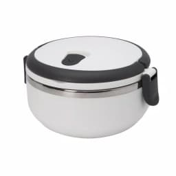 Unbranded Kitchen Details Stainless Steel 1-Tier Insulated Lunch Box - White thumbnail 4