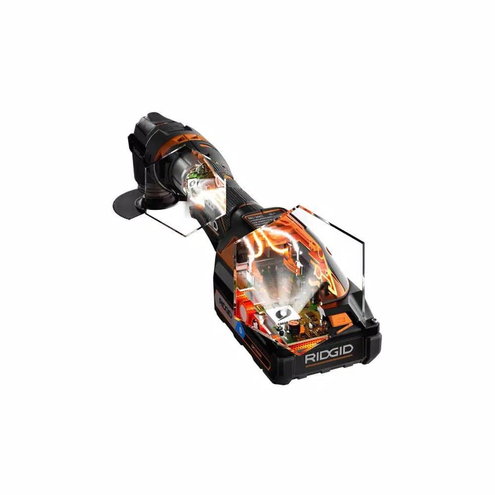 RIDGID 18V OCTANE JobMax Brushless Multi-Tool Kit with 2.0 Ah Battery and Charger