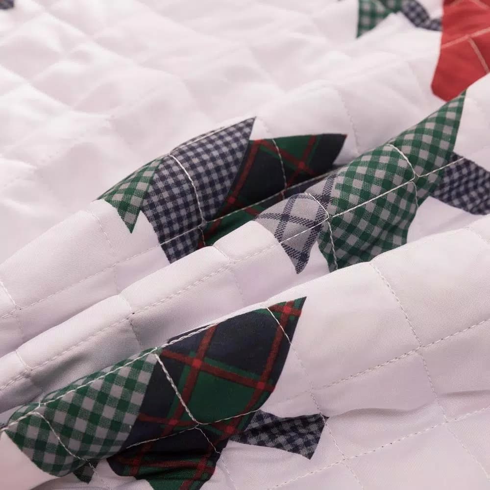 Country Living 48 in. Vintage Truck Quilted Tree Skirt, Reversible Microfiber