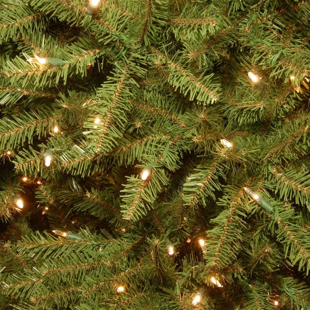 National Tree Company 7.5 ft. Dunhill Slim Fir Artificial Christmas Tree with 600 Clear Warm Lights