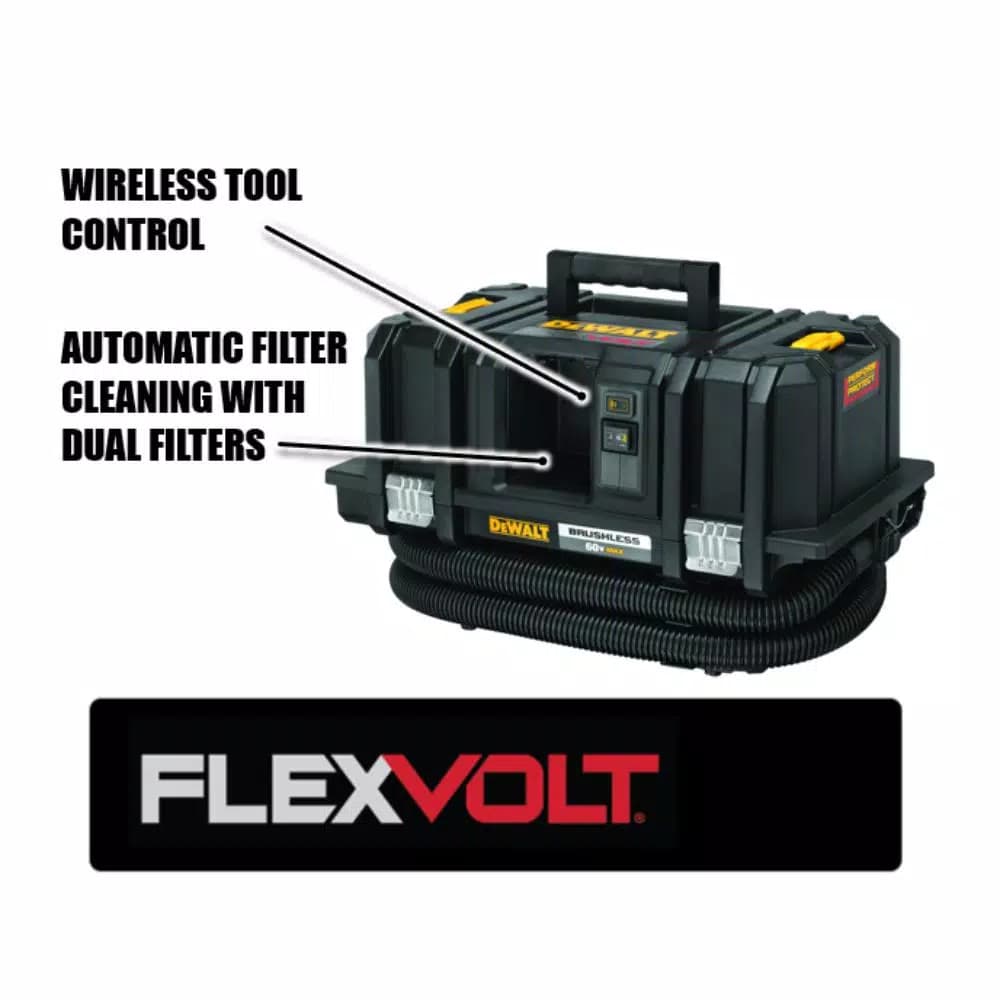 DEWALT FLEXVOLT 60V MAX Cordless Dust Extractor Kit (Tool Only) DCV585