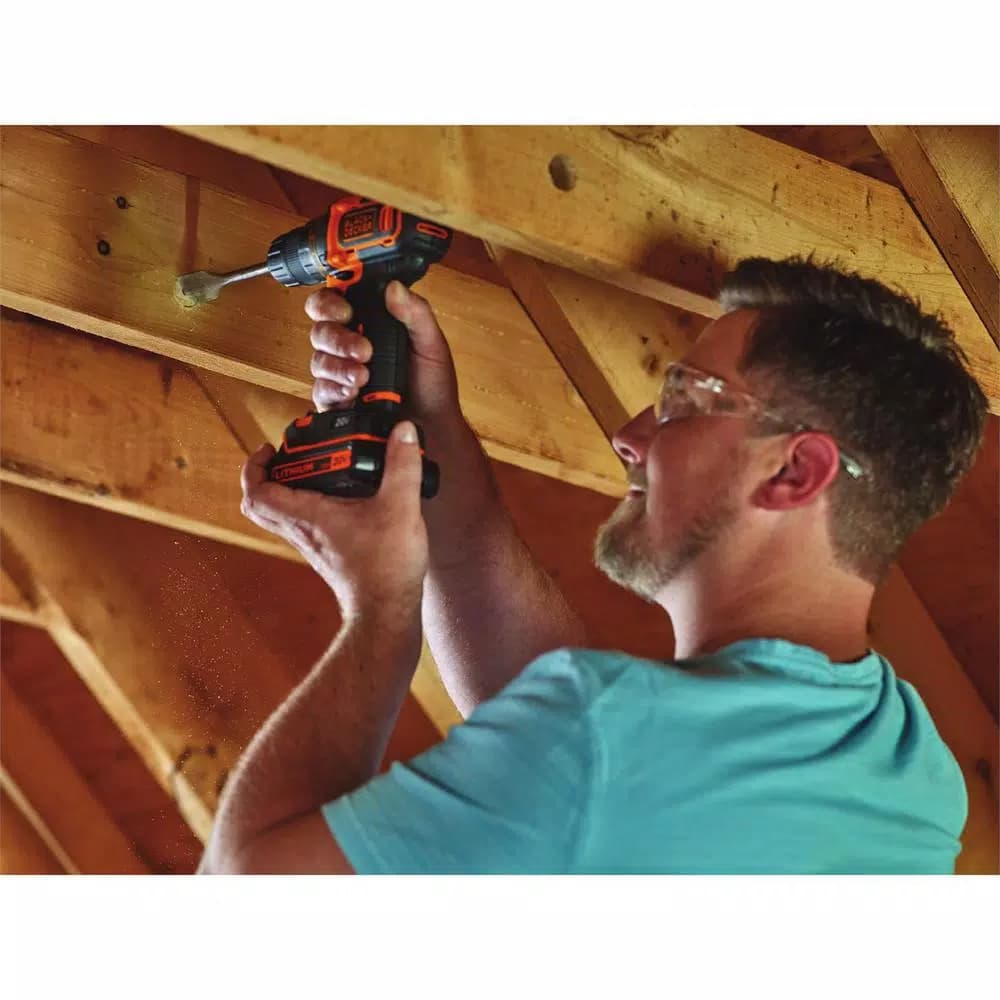 BLACK+DECKER 20V MAX Lithium-Ion Cordless 3/8 in. Drill/Driver Kit with 1.5 Ah Battery and Charger