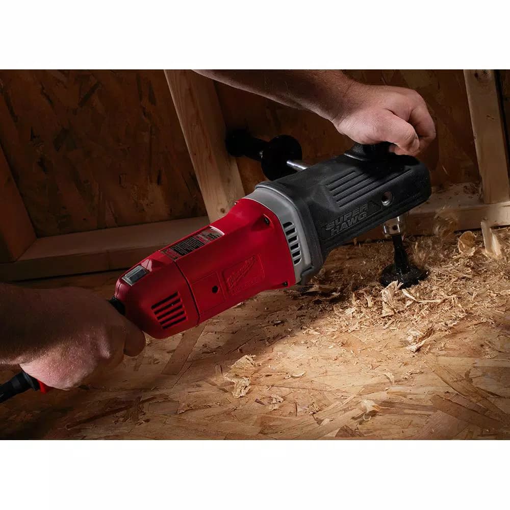 Milwaukee 13 Amp Corded 1/2 in. Super Hawg Right Angle Drill Driver