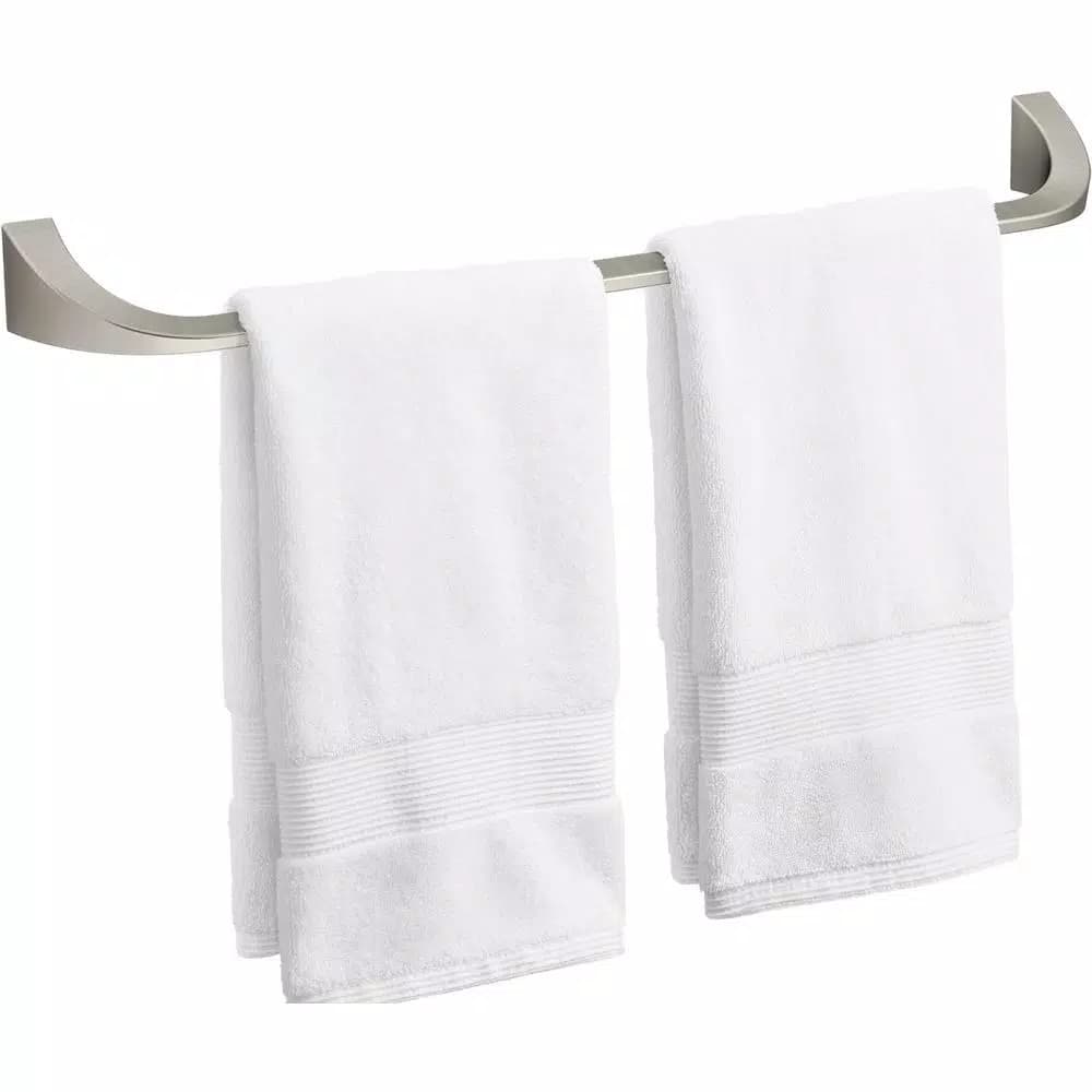 KOHLER Katun 24 in. Single Towel Bar in Vibrant Brushed Nickel