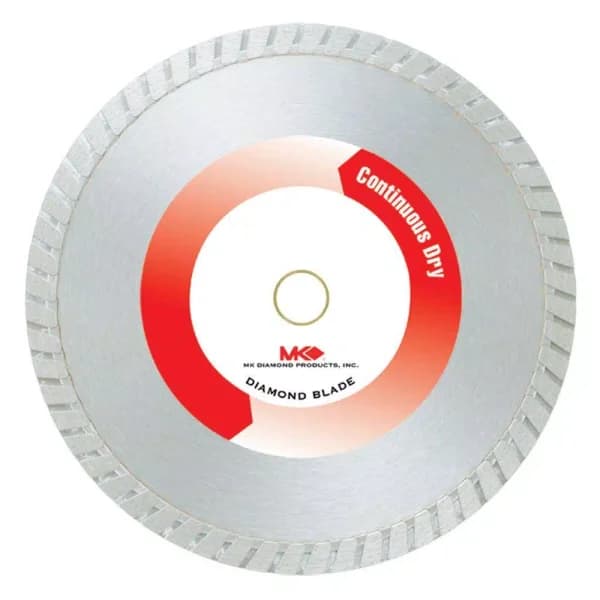 MK Diamond 10 in. Continuous Rim General Purpose Diamond Saw Blade for Dry Cutting