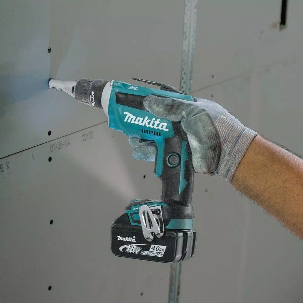 Makita 18V LXT Brushless Drywall Combo Kit: Screwdriver, Sander, 2 Gal. Vacuum & 5.0 Ah Battery/Charger Starter Pack