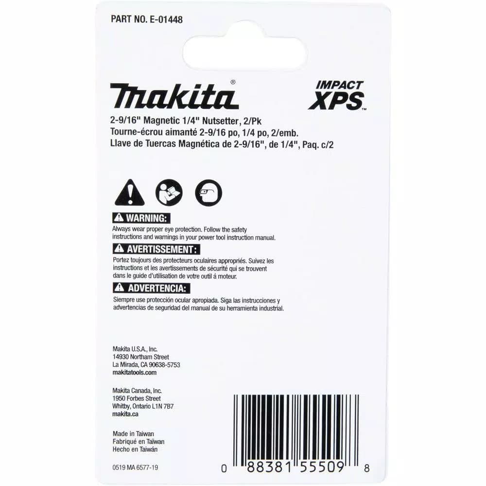 Makita IMPACT XPS 2-9/16 in. Magnetic 1/4 in. Hex Nutsetter (2-Pack)