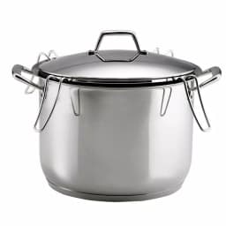 Tramontina Gourmet Prima 16 Qt. Stainless Steel Stock Pot Set with Lid and 4-Piece Pasta Inserts thumbnail 4