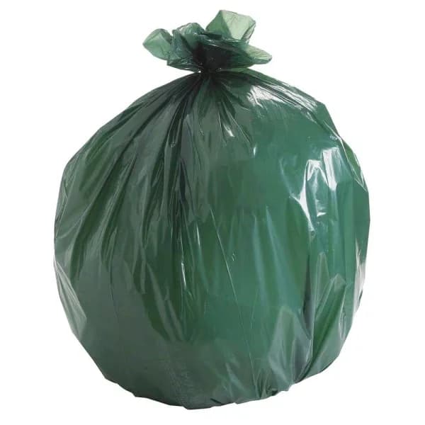 Stout 33 Gallon Totally Degradable Trash Bags, 40 Count Box, Green