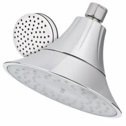 Brondell VivaSpring 6.5 in. Single Wall Mount Fixed Rain Shower Head with KDF Filtration, Chrome thumbnail 1