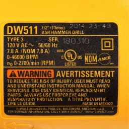 DEWALT 7.8 Amp 1/2 in. Variable Speed Reversible Corded Hammer Drill thumbnail 9