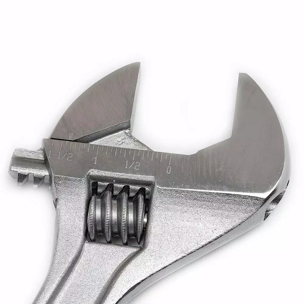 Crescent 12 in. Adjustable Wrench with Hex Jaw Design and Chrome Finish
