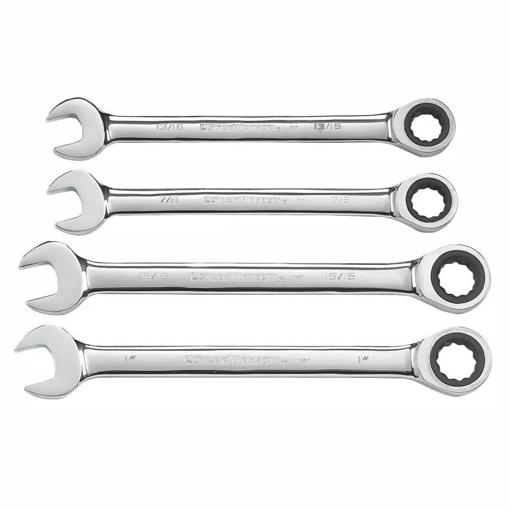 GearWrench 9309 4-Piece SAE Ratcheting Wrench Set