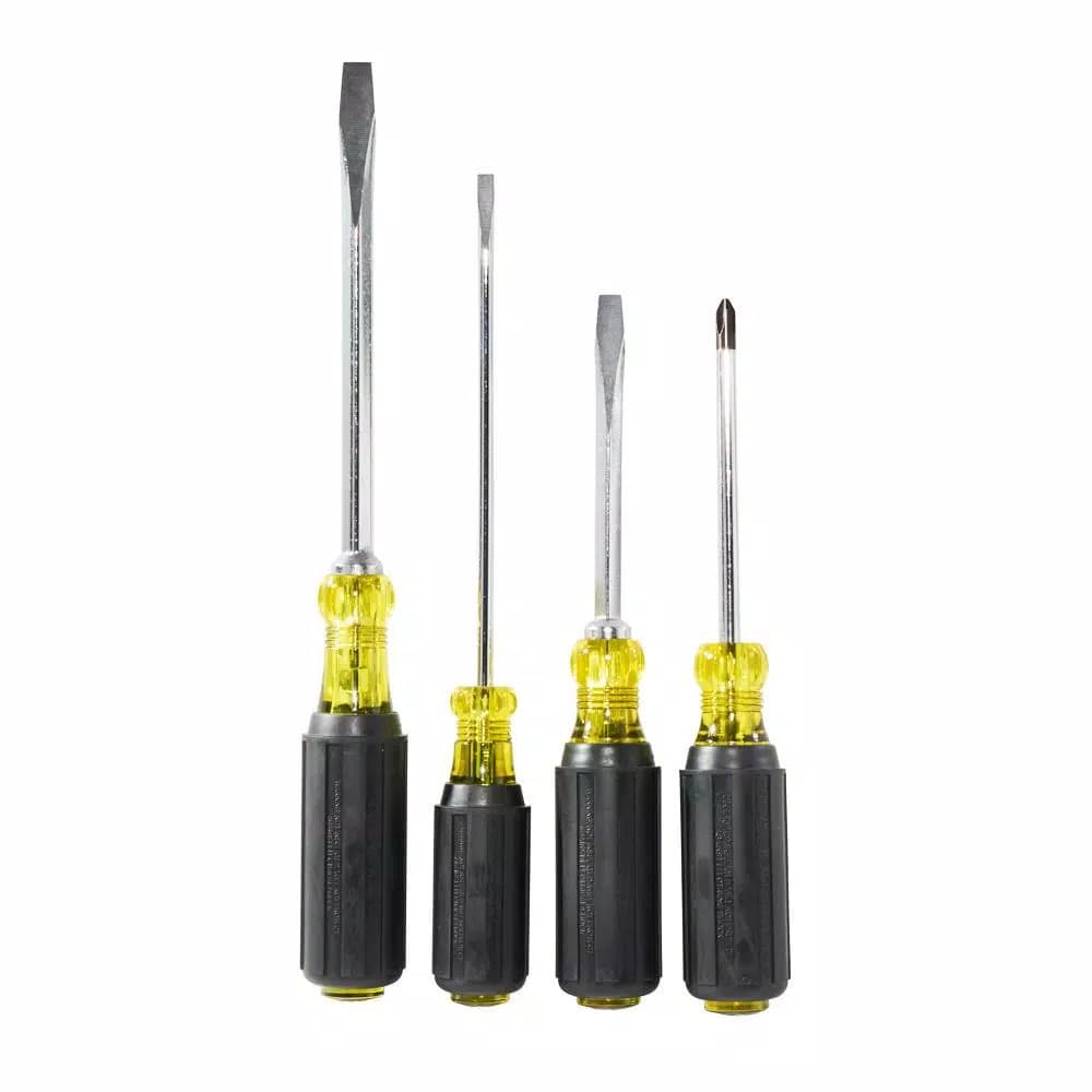 Klein Tools 4-Piece Cushion-Grip Screwdriver Set