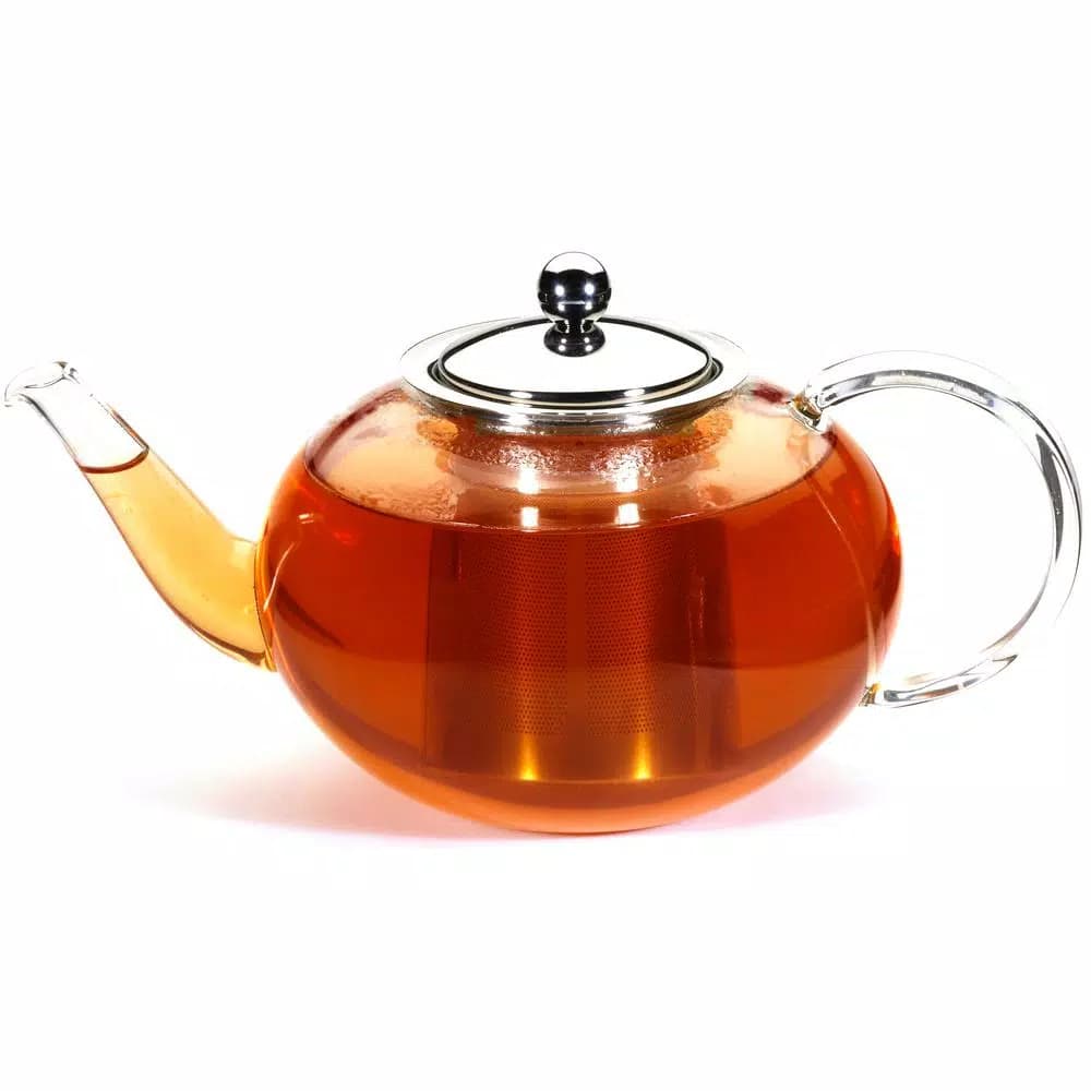 GROSCHE Joliette 42 oz. Borosilicate Glass Teapot with Stainless Steel Infuser