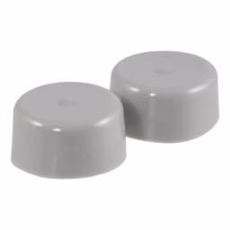 CURT 1.78" Bearing Protector Dust Covers, Gray Plastic (2-Pack) thumbnail 1