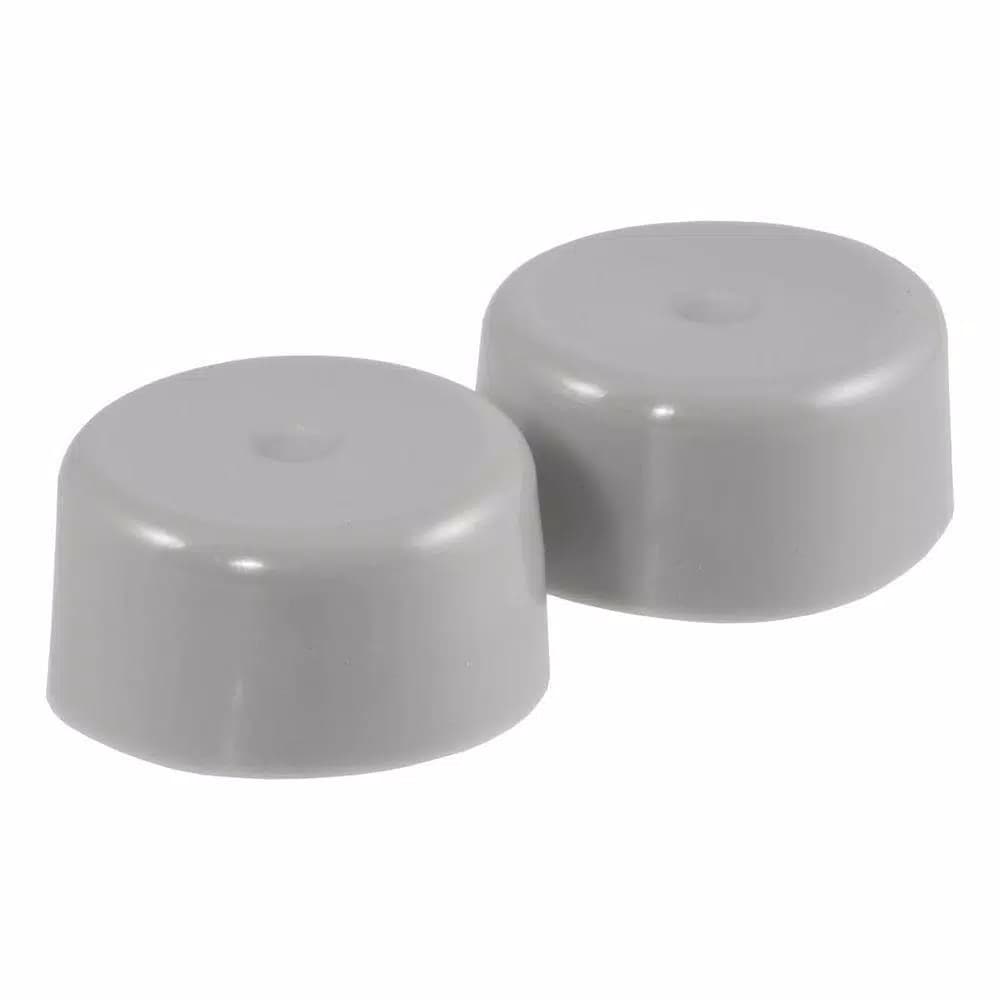CURT 1.78" Bearing Protector Dust Covers, Gray Plastic (2-Pack)
