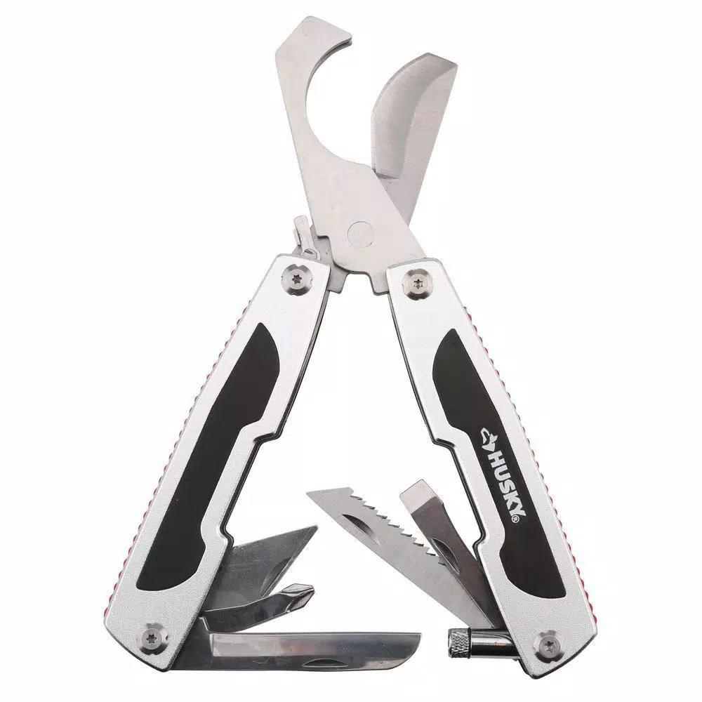 Husky 9-in-1 Plumber Multi-Tool with Built-in Flashlight
