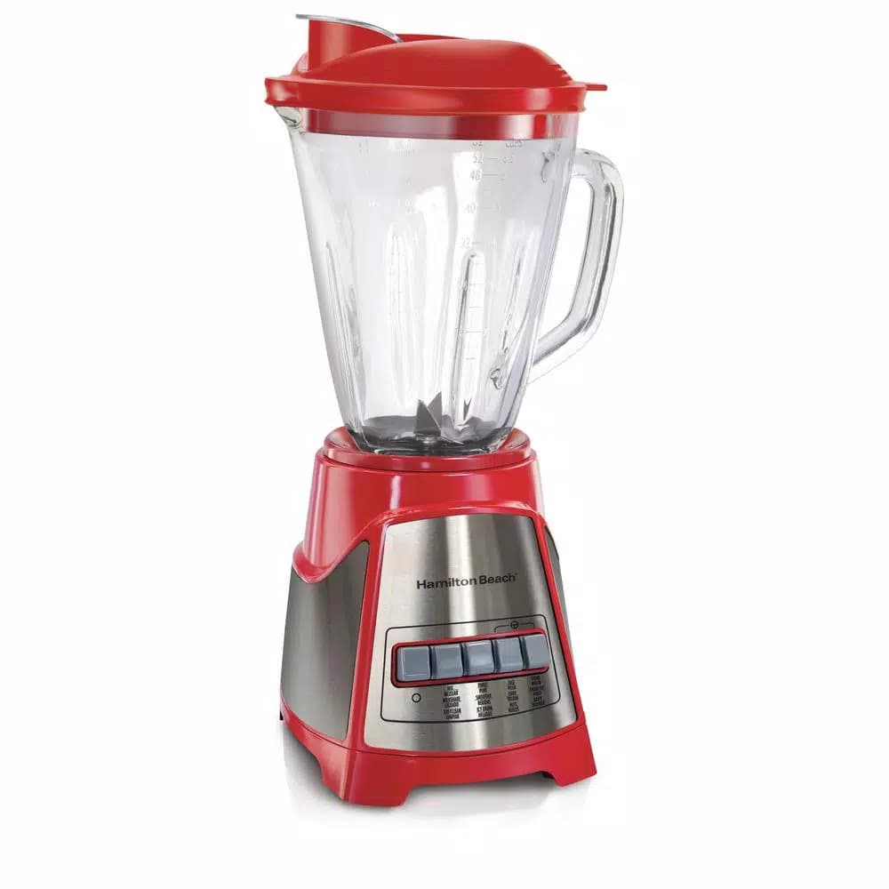 Hamilton Beach Ensemble 40 oz. 12-Speed Blender, 700W Peak Power, Red
