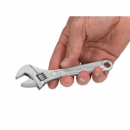 TEKTON 6 in. Adjustable Wrench, Carbon Steel with Satin Chrome Finish thumbnail 7