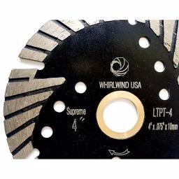 Whirlwind USA 4 in. Turbo Segmented Diamond Saw Blade for Granite, Marble, and Concrete thumbnail 2