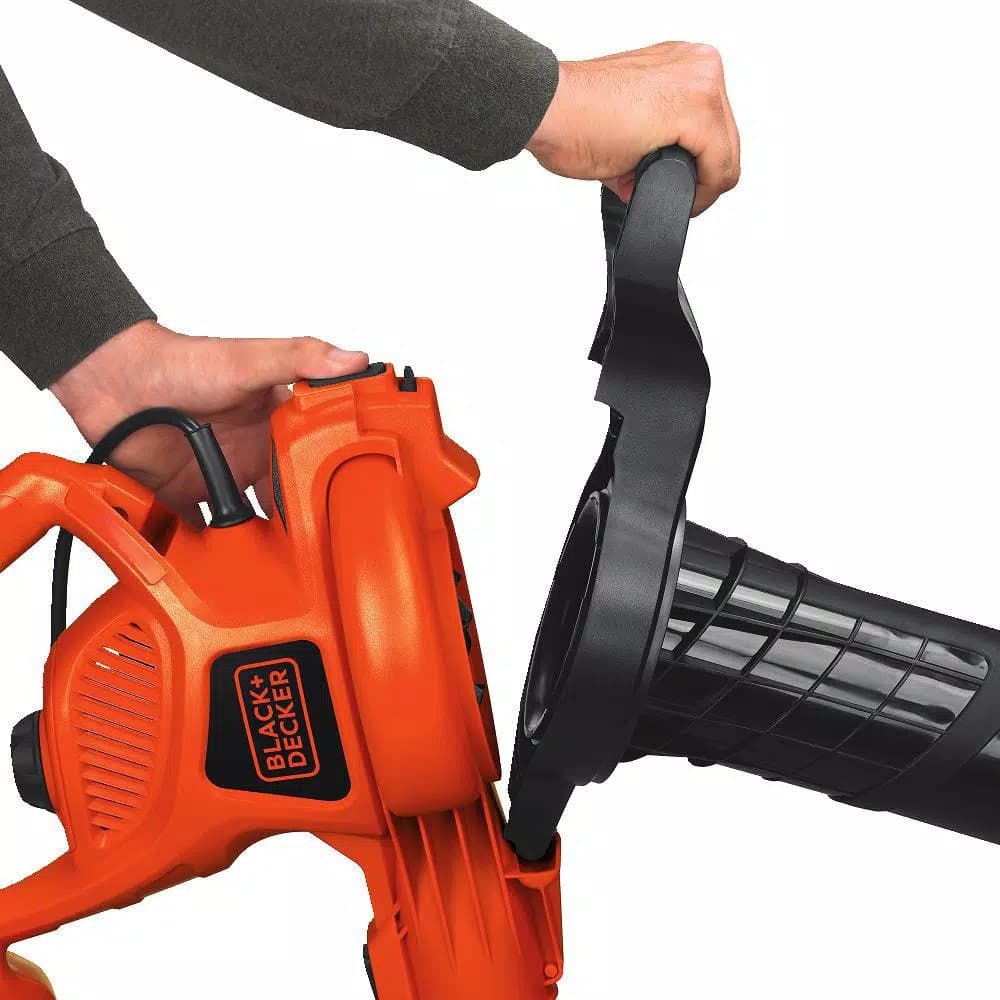 BLACK+DECKER 12-Amp Corded Electric 3-in-1 Handheld Leaf Blower, Vacuum, and Mulcher, 230 MPH, 385 CFM
