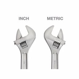 TEKTON 12 in. Adjustable Wrench, Carbon Steel with Satin Chrome Finish thumbnail 3
