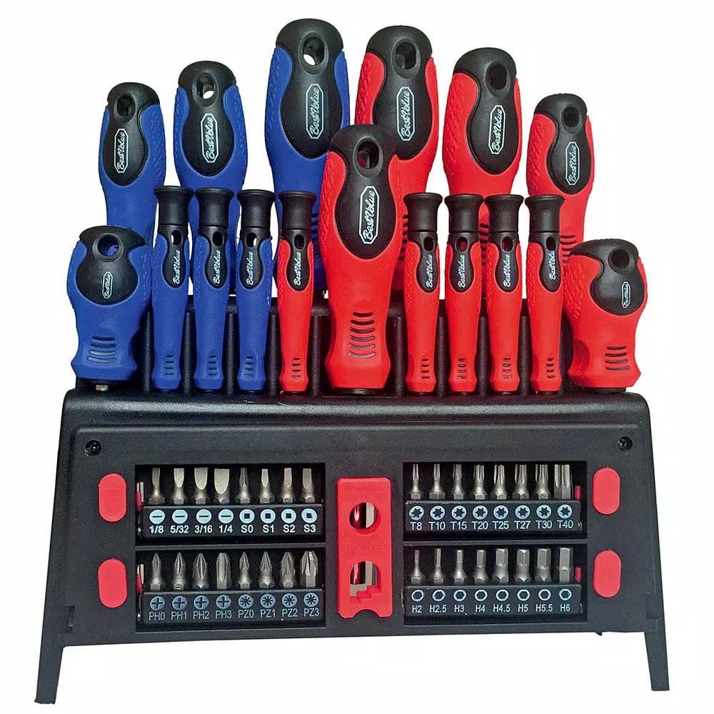 Best Value 51-Piece Screwdriver and Bit Set with Chrome Vanadium Steel Magnetic Tips