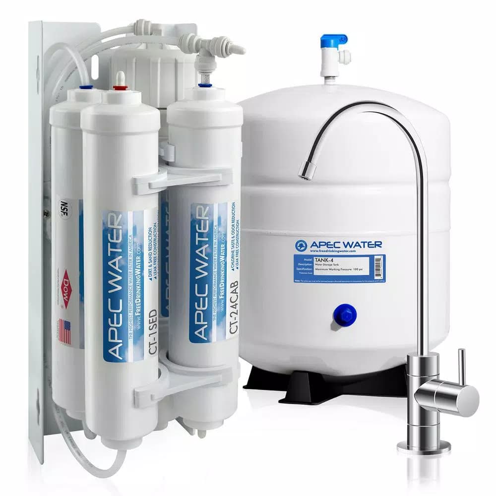 APEC Water Systems APEC RO-QUICK90 4-Stage Under-Sink Reverse Osmosis Drinking Water Filtration System
