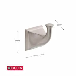 Delta Everly 3-Piece Towel Hook Set, SpotShield Brushed Nickel thumbnail 3