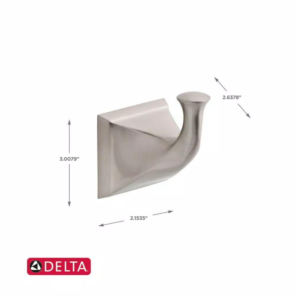 Delta Everly 3-Piece Towel Hook Set, SpotShield Brushed Nickel