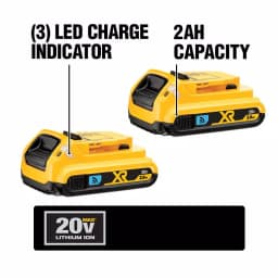 DEWALT 20V MAX Compact Lithium-Ion 2.0Ah Battery Pack with Bluetooth Connectivity (2-Pack) thumbnail 2