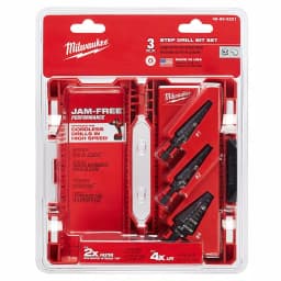 Milwaukee Black Oxide Step Drill Bit Set, 3-Piece Jam-Free Performance thumbnail 3